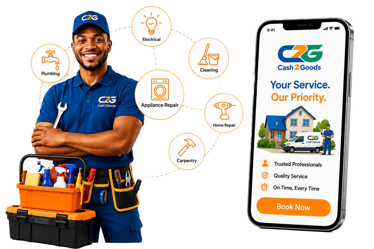Care & Services banner illustration